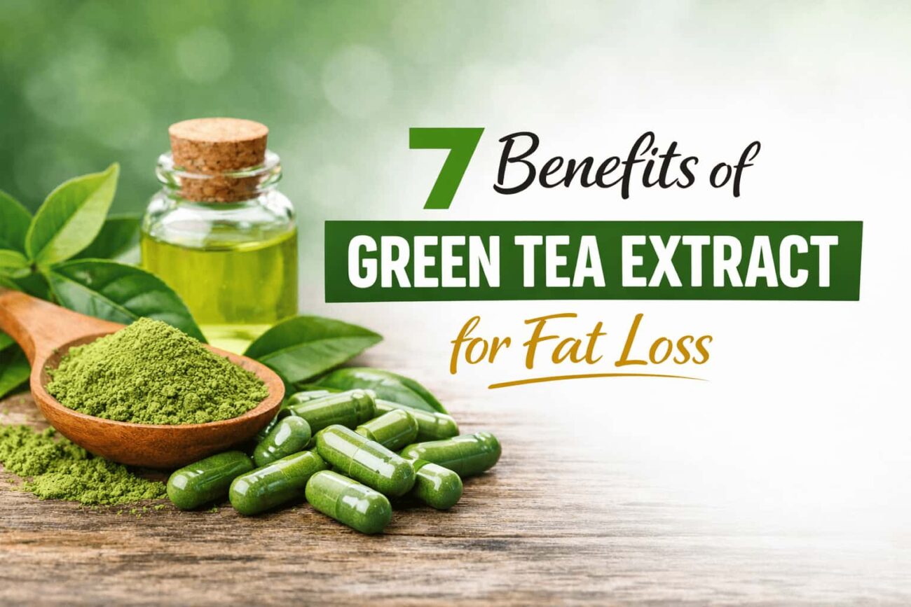 Green tea extract capsules and powder for fat loss metabolism support