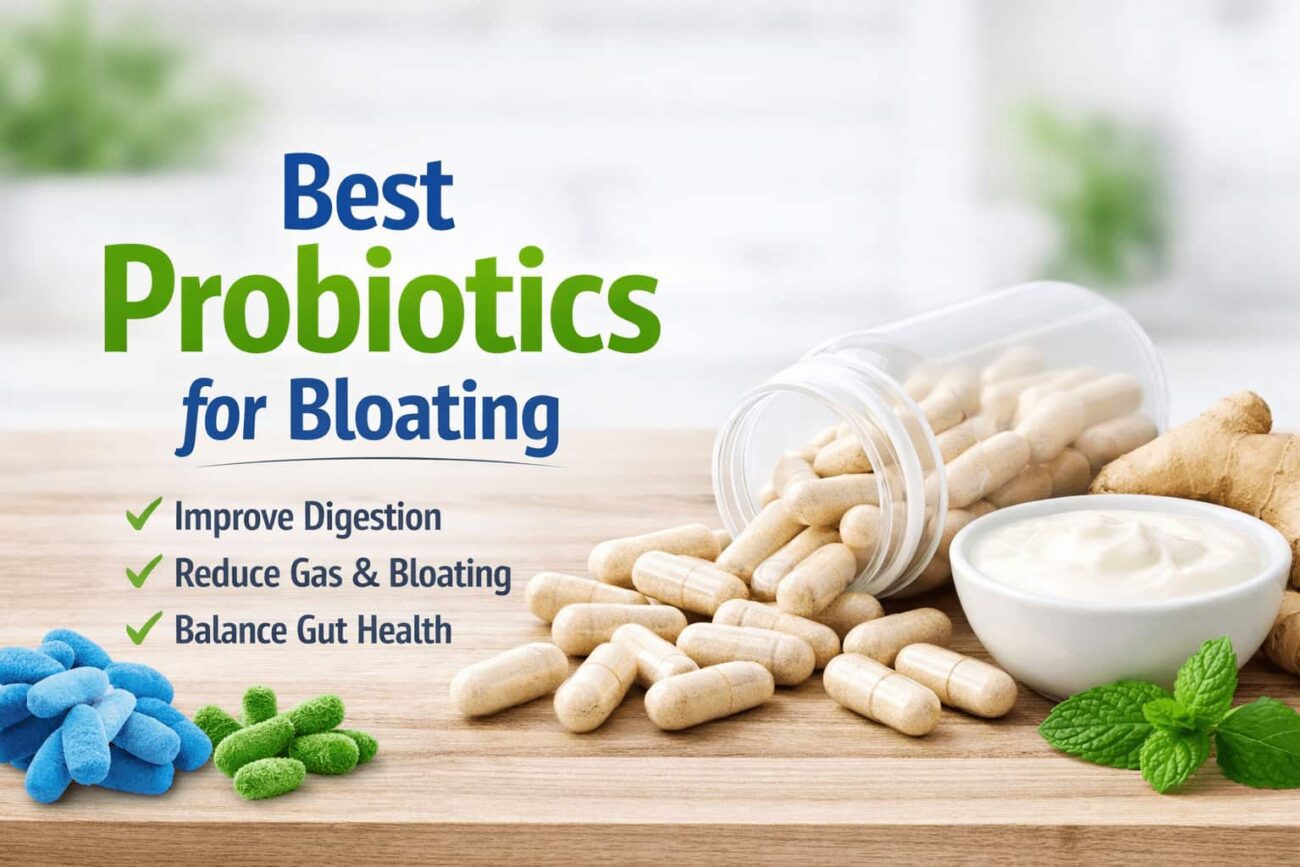 Best probiotics for bloating capsules and yogurt supporting digestion and gut health