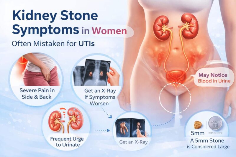 kidney stones symptoms for women: 7 Early Signs Warning